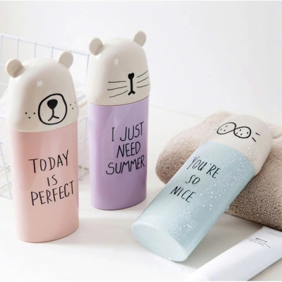 Hộp Đựng Bàn Chải, Kem Đánh Răng, Lược, Khăn Mặt  Hộp Đựng Đồ Mang Đi Du Lịch Tiện Lợi Nhiều Màu Sắc MÀU XANH