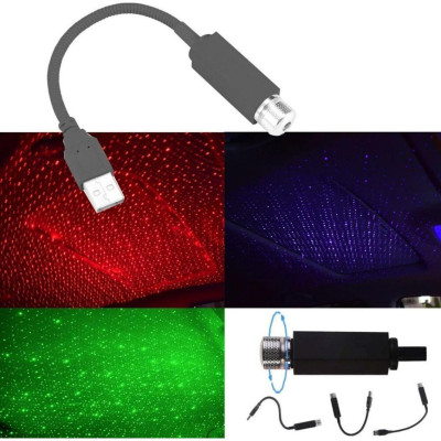 Đèn Laser Trang Trí Chiếu Trần Nhà, Trần Xe Nguồn Usb