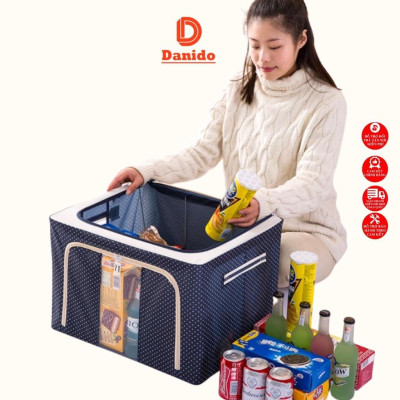 Túi đựng chăn màn, chăn mền khung sắt, kích thước 66L đa năng tiện lợi, chắc chắn chính hãng D Danido