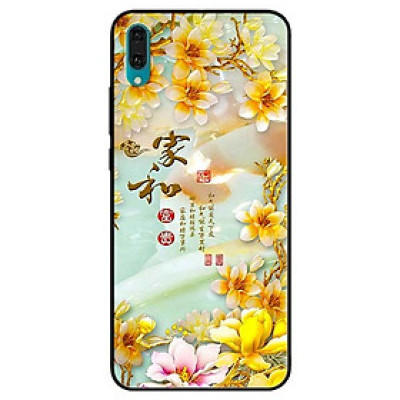 Ốp lưng dành cho Huawei Y7 Pro (2019) mẫu Chữ Hoa Vàng