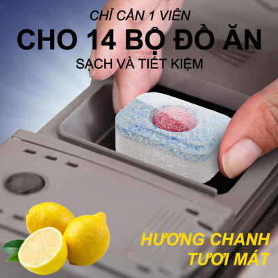 Túi 100 viên rửa chén Finish All In 1 Max Dishwasher Tablets QT028268