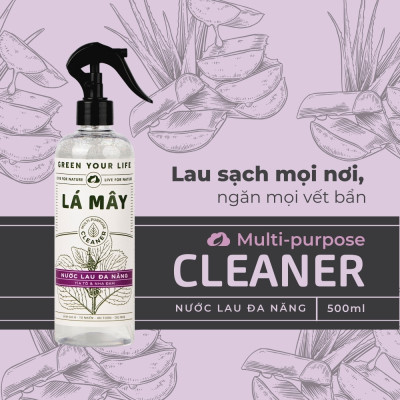 NƯỚC LAU ĐA NĂNG TÍA TÔ & NHA ĐAM LÁ MÂY 500mL