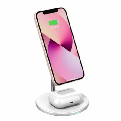 Đế sạc Choetech T581-F không dây 2in 1 dùng cho i-p và Air-pods (hàng chính hãng)