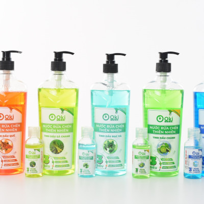 Nước rửa chén Thiên nhiên Tinh dầu Quế 720g OKI Clean
