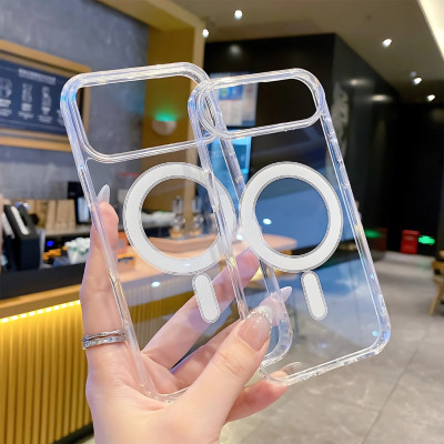ốp lưng chống sốc sạc từ tính nam châm trong suốt cho iPhone 17 Pro Max / 17 Air / iP 17 Pro / 17 hiệu HOTCASE Magnetic N52 - Chống sốc 2m, túi khí ẩn 4 góc, chống va đập, độ trong full HD - Hàng nhập khẩu
