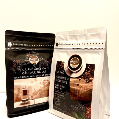 Cà phê Arabica cầu đất, Đà lạt- 100% cà phê nguyên chất dạng rang xay 250 g
