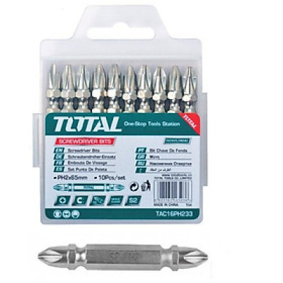 BỘ MŨI VÍT 10 CHI TIẾT TOTAL TAC16PH233 - HÀNG CHÍNH HÃNG
