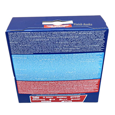 Combo rửa chén Finish: Viên Classic hộp 90 Viên, Muối hộp 4kg, Nước làm bóng 750ml, - Nhập khẩu Châu Âu.
