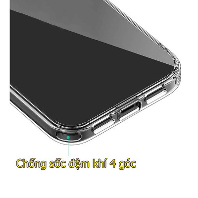 Ốp dành cho iPhone 13 promax /iPhone 12 trong suốt chống sốc đệm khí 4 góc - Hàng chính hãng