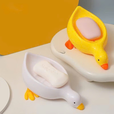 Khay Đựng Xà Bông Hình Vịt Cute, Kệ Đựng Xà Phòng Có Lỗ Thoát Nước Decor Nhà Tắm - HÀNG CHÍNH HÃNG MINIIN