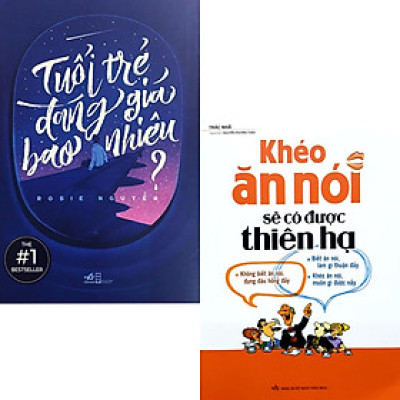 Combo 2 Cuốn Kỹ Năng Đời Sống Hay: Tuổi Trẻ Đáng Giá Bao Nhiêu (Tái Bản) + Khéo Ăn Nói Sẽ Có Được Thiên Hạ ( Tái Bản ) (Bộ Sách Dành Cho Tuổi Trẻ)