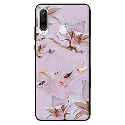Ốp lưng in cho Huawei P30 Lite Tranh Hoa Và Cá - Hàng chính hãng