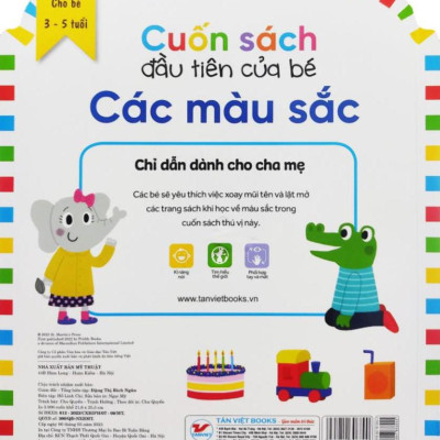 Cuốn Sách Đầu Tiên Của Bé - Màu Sắc (Dành Cho Bé Từ 3-5 Tuổi)