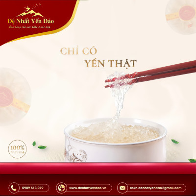 Yến Khánh Hòa - Nguyên Tổ Rút Lông [Hộp 100g] - Đệ Nhất Yến Đảo - Tăng cường sức đề kháng - Bổ phổi - Hỗ trợ điều trị ung thư - Điều hòa huyết áp - Cải thiện giấc ngủ - Bổ khí dưỡng nhan - Tăng cường sinh lực nam nữ