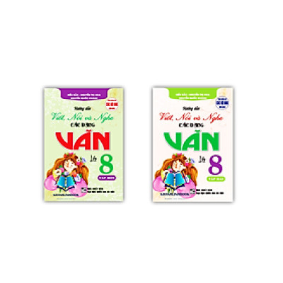 Sách - Combo Hướng dẫn viết, nói và nghe các dạng văn 8 - tập 1 + 2 (dùng chung cho các bộ sgk hiện hành)