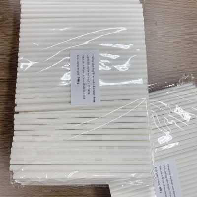 Ống hút giấy Clean Paper Straw kích thước 8mm x 197mm màu trắng dùng cho, sinh tố, đá xay.... (0,5kg)
