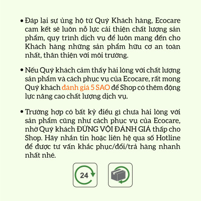 Nước rửa chén hữu cơ Bồ hòn Ecocare tinh dầu Chanh Gừng 4000ml
