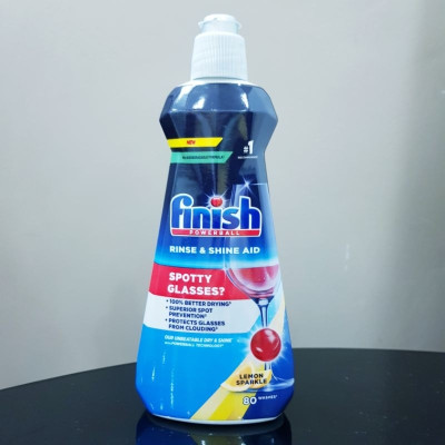 Nước làm Bóng dùng cho máy rửa chén Finish 400ml hương chanh - Anh