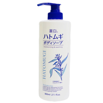 Sữa Tắm Trắng Sáng Da Từ Hạt Ý Dĩ Hatomugi (Chai 800 mL)