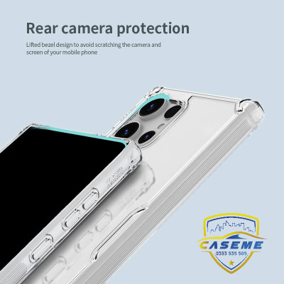 Ốp lưng cho Samsung S24 Ultra, Samsung S24 Plus, Samsung S24 hiệu Nillkin Nature TPU Pro bảo vệ camera, chống trơn, chống sốc cao cấp - Hàng chính hãng.