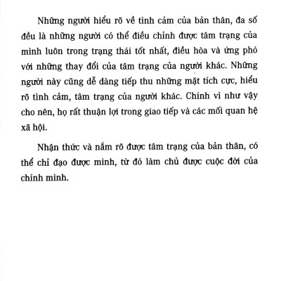 Trí Tuệ Cảm Xúc : Gieo Niềm Tin Cuộc Sống