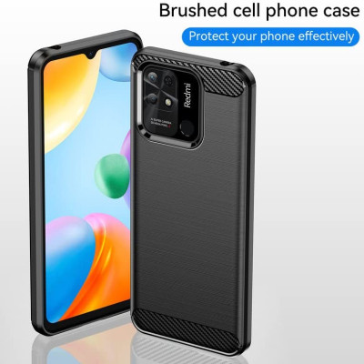 Ốp lưng chống sốc vân kim loại cho Xiaomi Redmi 10C hiệu Likgus (bảo vệ toàn diện, chống va đập) - hàng nhập khẩu
