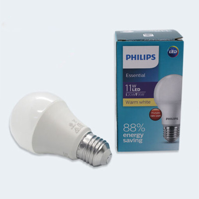 Bóng LED bulb Essential ESS 11W E27 ánh sáng Ấm Philips