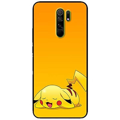 Ốp lưng dành cho Xiaomi Redmi 9 mẫu PiKa nền vàng
