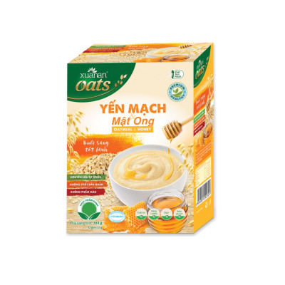 Combo 11 Hộp Yến Mạch Và Mật Ong Xuân An 384G {32g*12 gói}