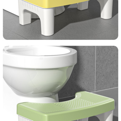 Ghế kê chân đi toilet tạo góc nghiêng 35 độ dễ dành đi vệ sinh hơn (giao màu ngẫu nhiên)