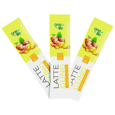 Trái Cây Sạch - Latte Gừng Tự Nhiên OneLife - Sinh Tố Gừng (Hộp 25 gói)