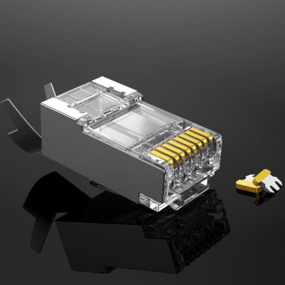 Ugreen UG80828NW123TK Cat6a Cat7 100 chiếc đầu bấm mạng dùng cho dây lớn RJ45 LAN 8P8C - HÀNG CHÍNH HÃNG