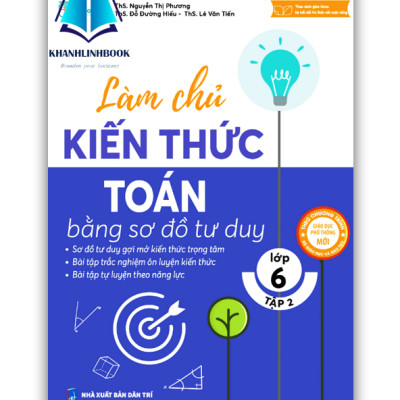 Sách - Combo Làm Chủ Kiến Thức Toán Lớp 6 Bằng Sơ Đồ Tư Duy - Tập 1 + 2 (MC)