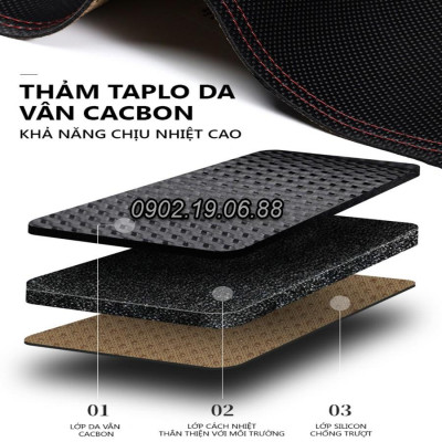 THẢM TAPLO DA VÂN CARBON DÀNH CHO FORD ECO SPORT 2018 - 2020