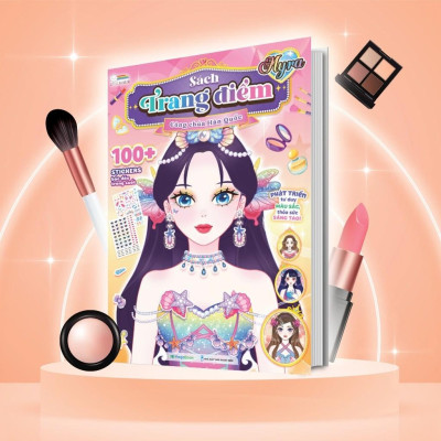Sách - Trang Điểm Công Chúa Hàn Quốc Myra, Yuna, Jenny, Hana, Sunny - Combo 5 Cuốn - Tô Màu Và Bóc Dán Hơn 500+ Stickers