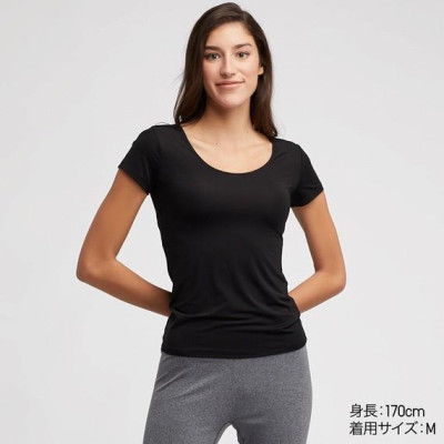 Áo làm mát nữ UNQ cổ tròn cộc tay