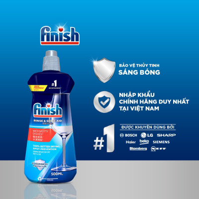 Nước làm bóng Finish 800ml XL PACK- ĐỨC. (Dùng cho máy rửa bát)