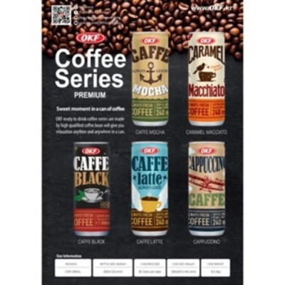 Cà phê đen OKF Hàn Quốc 275ML Không đường Brazil Arabica beans