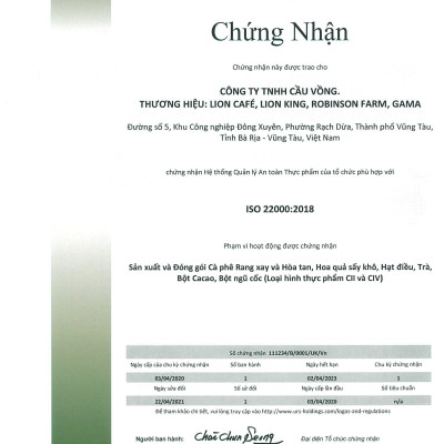 Cà Phê Muối Hạnh Nhân - Ê Cafe Muối Hạnh Nhân Hông - Lion Cafe - Ly 10 gói*18 gram