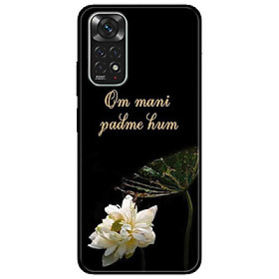 Ốp lưng dành cho Xiaomi Redmi Note 11 4G - Om Mani Cánh Sen Trắng