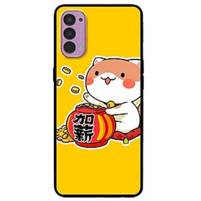 Ốp lưng dành cho Oppo Reno 4 mẫu Mèo May Mắn 6