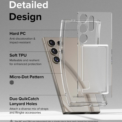 Ốp lưng dành cho Samsung Galaxy S24 Ultra RINGKE Fusion Card_ Hàng chính hãng