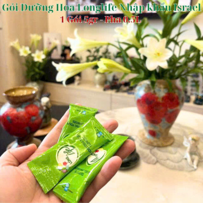 Gói Cắm Hoa Tươi Lâu Gấp 2 Lần Và 14 Ngày Không Thay Nước Loại 5gr Longlife (Bộ 50 gói)