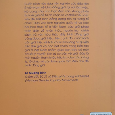 Bình Đẳng Giới Tại Nơi Làm Việc - Những câu chuyện và giải Pháp Trong Khu Vực Doanh Tại Việt Nam Và Thế Giới