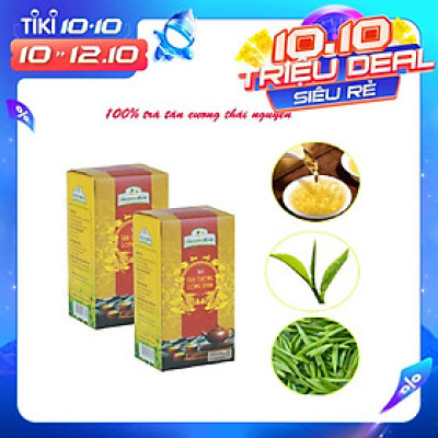Combo 02 hộp trà tân cương long đình 100 gram 