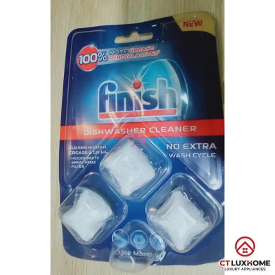 Viên vệ sinh máy rửa bát Finish vỉ 3 viên - Chính hãng 