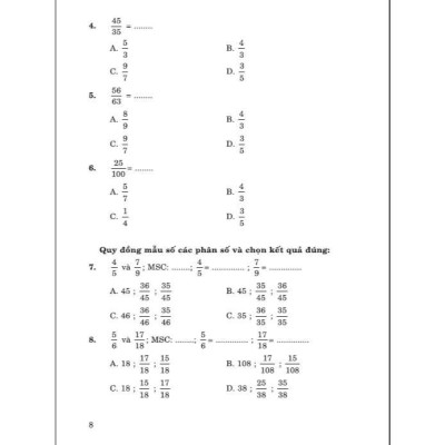 Sách - Bài Tập Trắc Nghiệm Toán Lớp 5 - Dùng Chung Cho Các Bộ SGK Hiện Hành - Hồng Ân