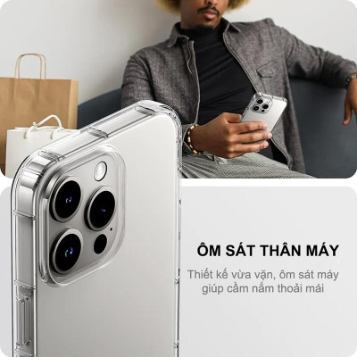 Ốp lưng chống sốc cho iPhone 16/ 16 Plus/ 16 Pro/ 16 Pro Max hiệu Likgus Crashproof ,chống ố, giúp chống chịu mọi va đập - Hàng chính hãng