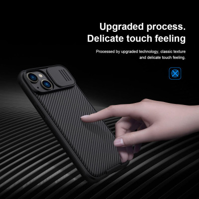 Ốp lưng maqsafe chống sốc cho iPhone 14 Plus (6.7 inch) bảo vệ Camera hiệu Nillkin Camshield Pro chống sốc cực tốt, chất liệu cao cấp, có khung & nắp đậy bảo vệ Camera - hàng nhập khẩu