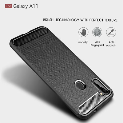 Ốp lưng chống sốc cho Samsung Galaxy A11 hiệu Likgus (chuẩn quân đội, chống va đập, chống vân tay) - Hàng nhập khẩu